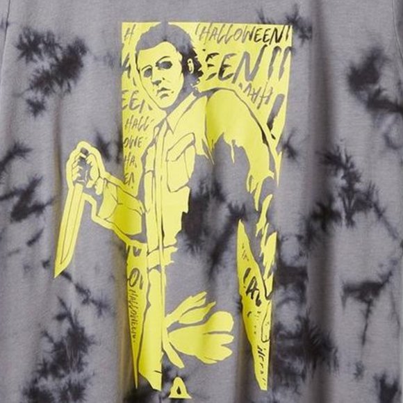❤️NWT VINTAGE TORRID TEE - MICHAEL MEYERS HALLOWEEN MOVIE COSTUME MONSTER KNIFE - Picture 2 of 9